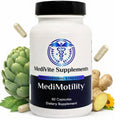 MediVite Supplements MediMotility 60ct – Physician-Approved Supplement for Healthy Gut Motility & Digestive Function – with Ginger Root & Artichoke Extract