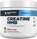 Transparent Labs Creatine HMB - Creatine Monohydrate Powder with HMB for Muscle Growth, Increased Strength, Enhanced Energy Output, and Improved Athletic Performance