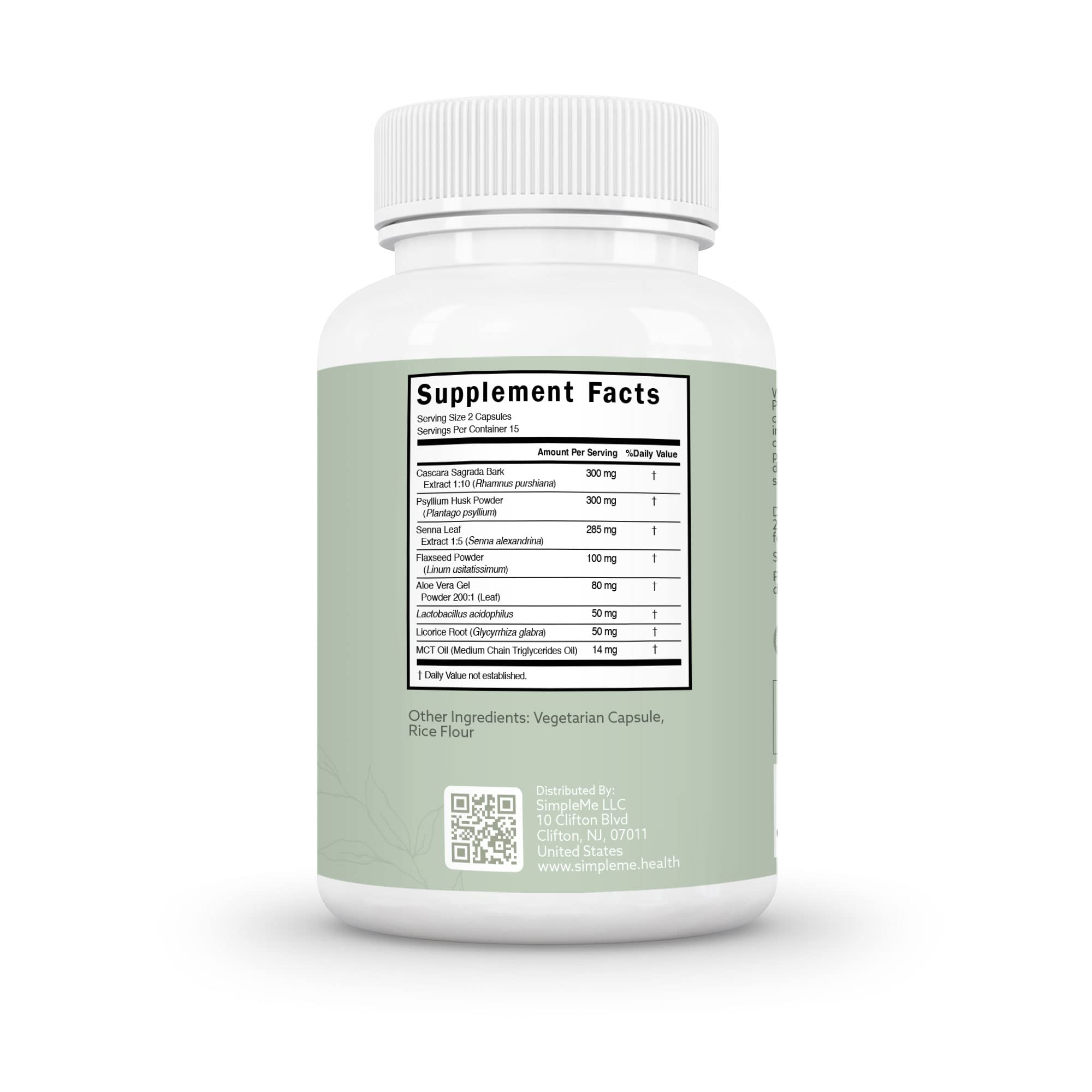 SIMPLEME Colon Cleanse Detox, Natural Constipation Relief for Adults, Fast Bloating Relief Colon Cleanser for Women & Men, 30-Day Gut Support