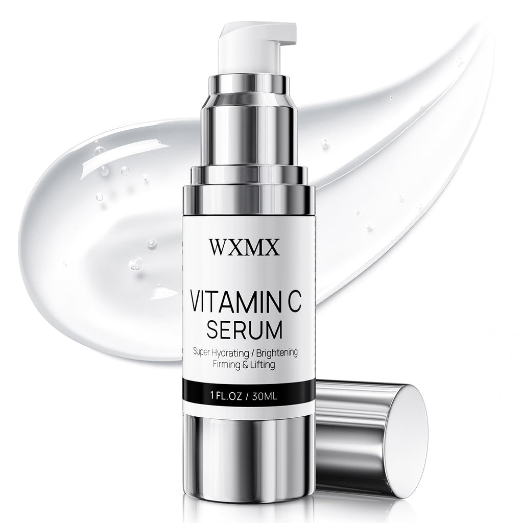 Super Vitamin C Serum for Face: All-in-One Hydrating Anti-Aging Formula by Vitamin C, Hyaluronic Acid, Caffeine-Firming, Lifting, Targets Dark Spots,