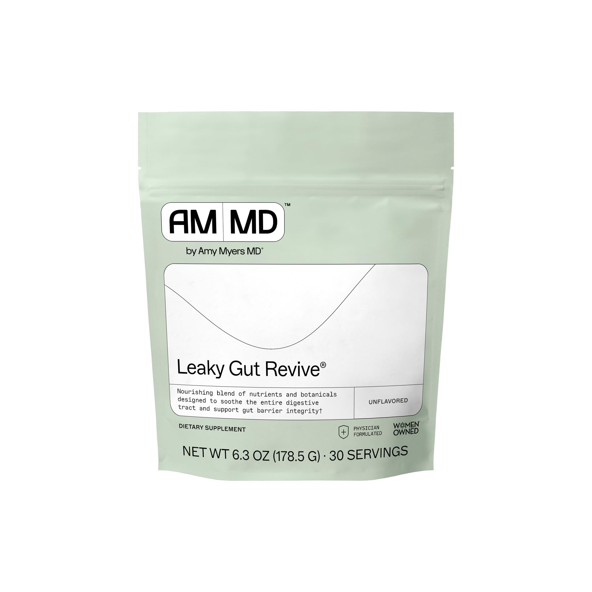 Amy Myers MD Leaky Gut Revive - Gluten-Free & Non-Dairy - Botanical Blend for Healthy Gut Support - GI Health Support with Prebiotic Fiber