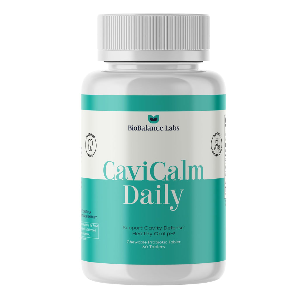 Cavity Protection Chewable Tablet - for Healthy Teeth & Gums - Fresh Breath - Nano Hydroxyapatite - Xylitol - Oral Probiotic Supplement