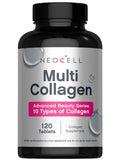 NeoCell Super Multi Collagen Peptides | 120 Tablets | 10 Types of Collagen | Skin, Hair and Nails | Beauty Supplement | For Men and Women NeoCell buy supplements Au
