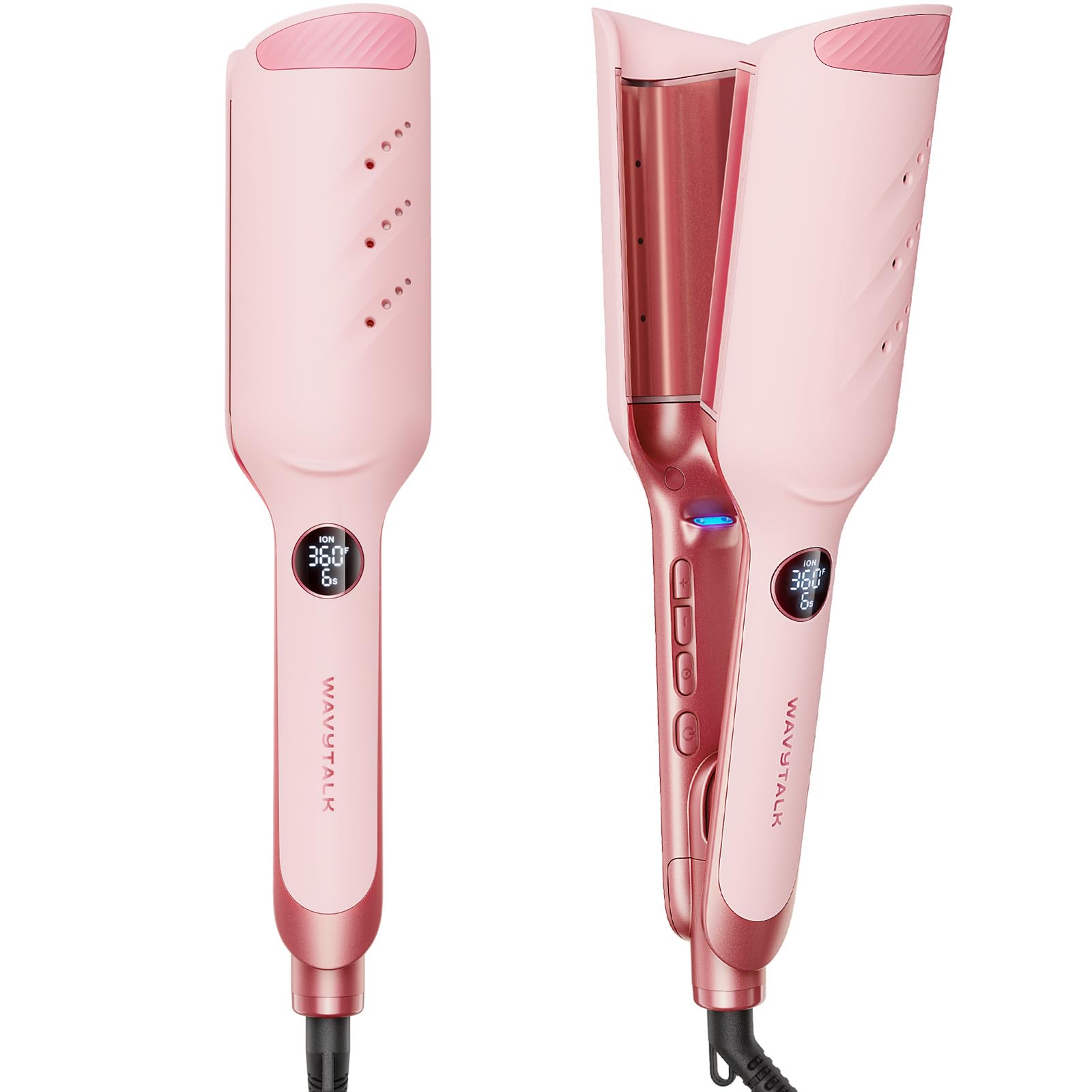 Wavytalk Power Wave Hair Crimper, Curling Iron Hair Crimper Waver, Ventilation Design for Less Damage, Ionic Reduces Frizz, Effortless-Waver