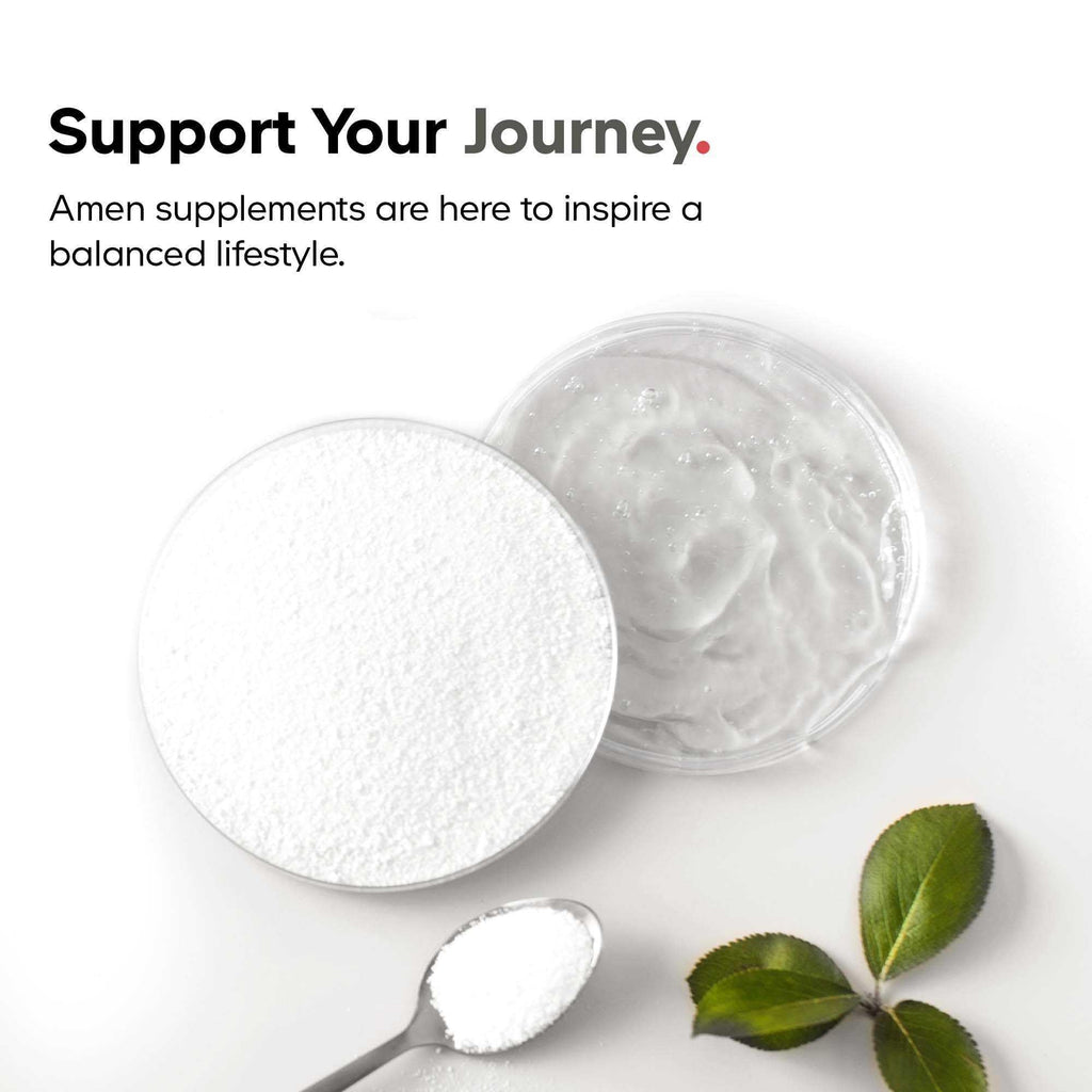 Amen Leaky Gut Supplement - Advanced Formula with Bioavailable L Glutamine, Zinc, Turmeric, DGL Licorice Root - Marshmallow Root - Probiotics & Fermented Prebiotics