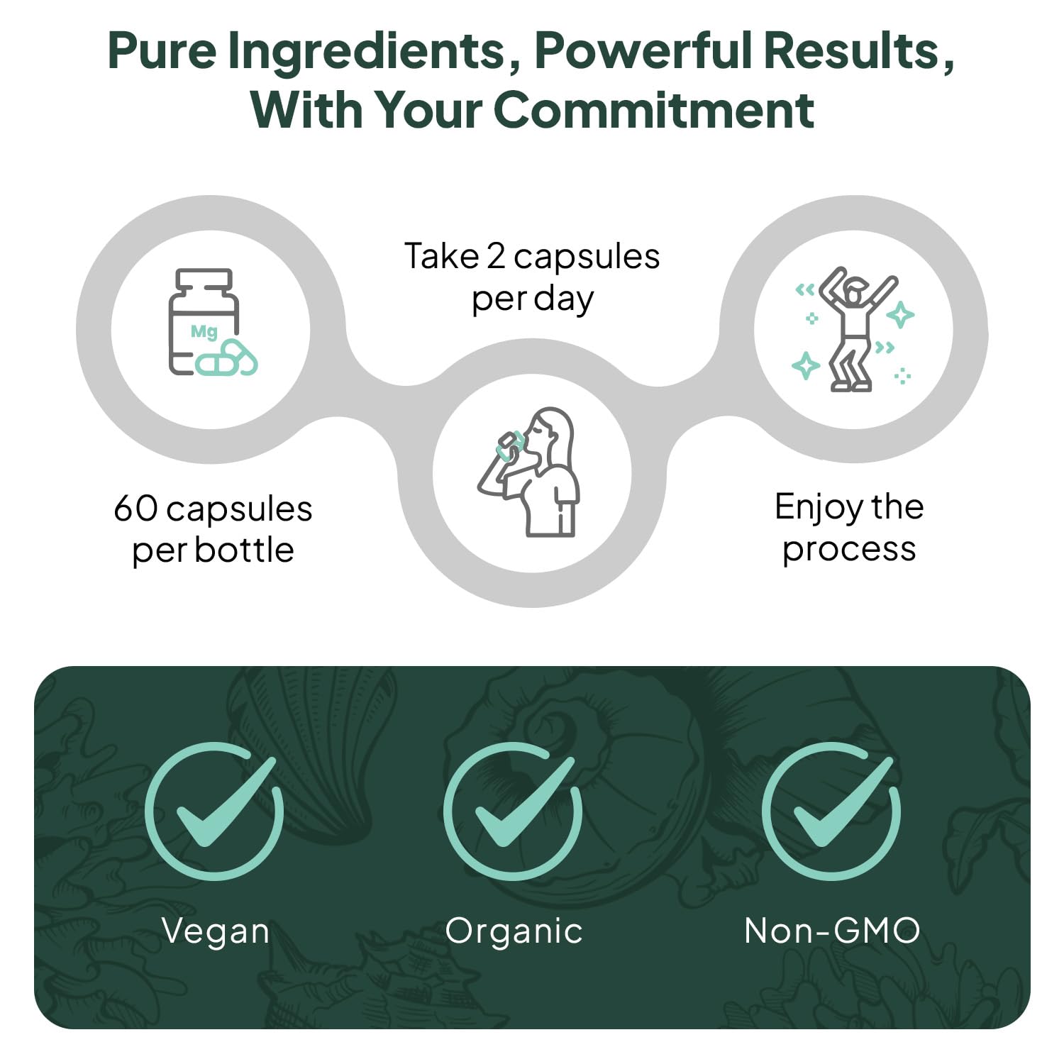 Organics Ocean Better Calcium - Organic Red Algae Calcium with Vitamin D3 and K2 Supplements - Supports Bone Structure, Joint Comfort & Encourages Healthy Aging