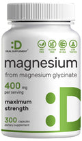 Magnesium Glycinate 400mg, 300 Capsules | 100% Chelated for Easy Absorption | Essential Mineral Supplement for Muscle, Sleep, & Heart Health* DEAL SUPPLEMENTBuy Supplements Australia