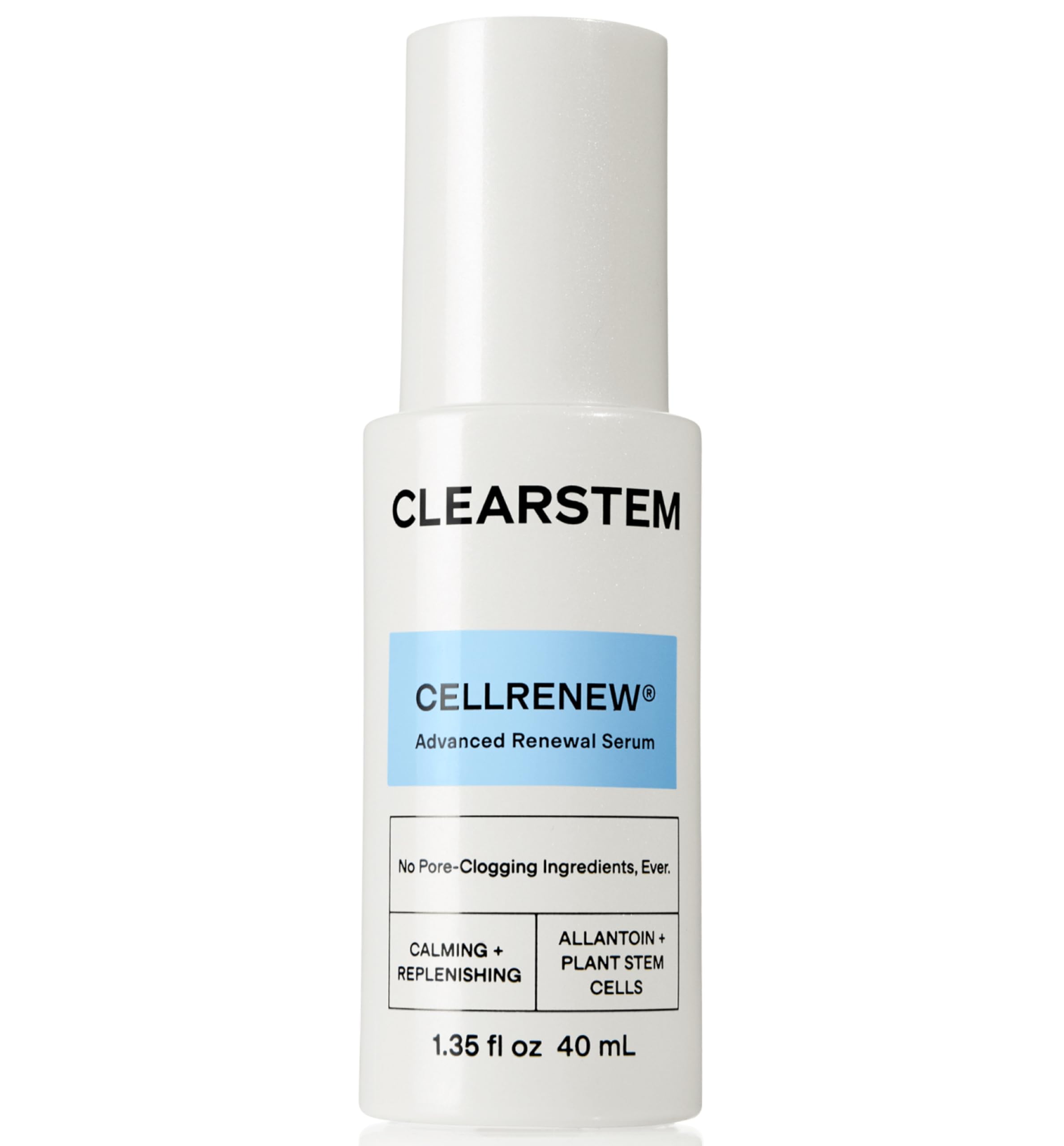 CLEARSTEM - CELLRENEW - Collagen Stem Cell Serum - Acne + Youthful Skin Face Serum - Hyaluronic Acid, Reishi, Aloe Vera - Facial Skin Care Products