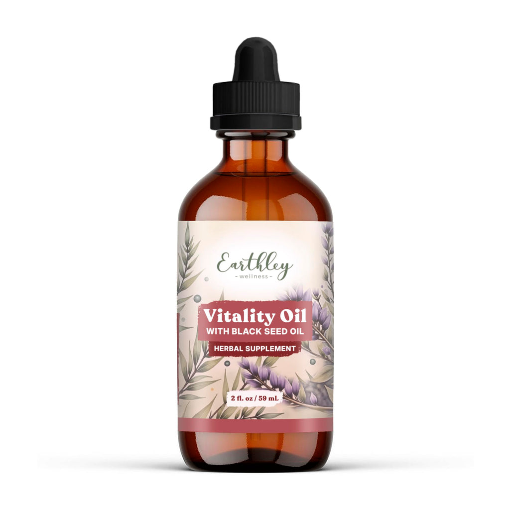 Earthley Wellness Vitality Oil, Liver, Immune, and Gut Health Support, Helps Elimate Toxins and Supports Liver Health, Zero Flavors,