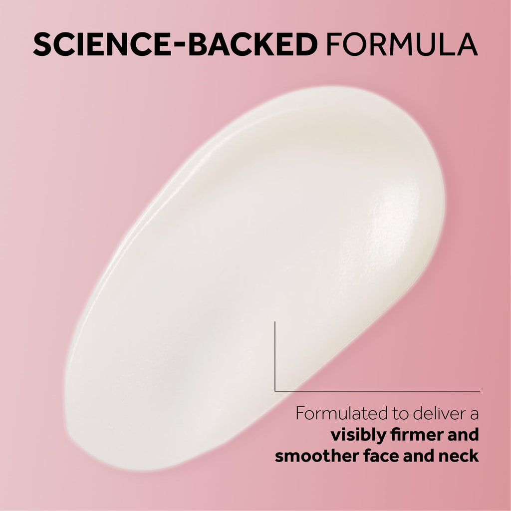 No7 Restore & Renew Multi Action Serum for Face & Neck - Anti Aging Serum for Neck Firming and Tightening - Infused with Hydrating Collagen Peptides