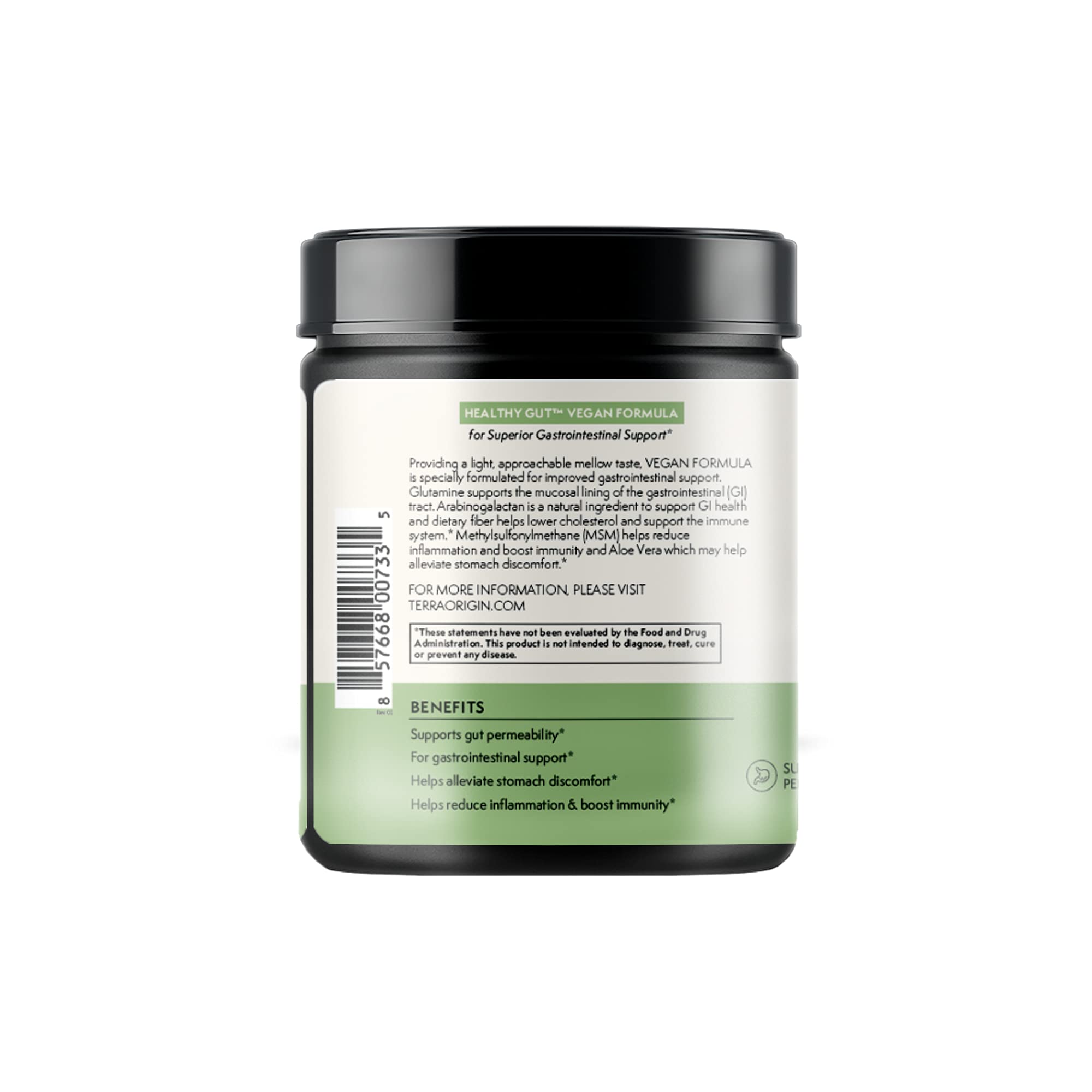 Healthy Gut Vegan Formula | with L-Glutamine and Clinically Proven ingredients | Supports Gut Permeability, gastrointestinal Support, Helps Alleviate