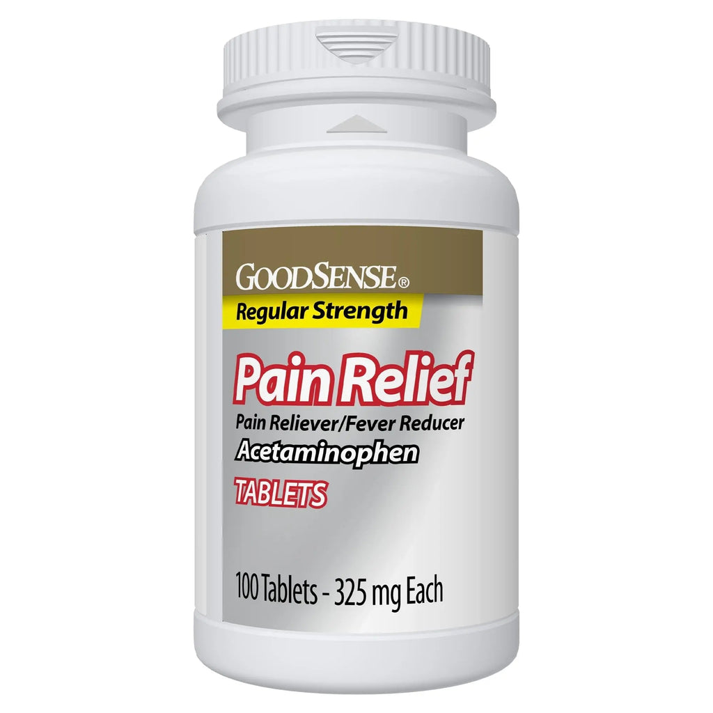 Pain Relief, Acetaminophen Tablets 325 mg, Regular Strength, Pain Reliever and Fever Reducer GoodSenseBuy Supplements Australia