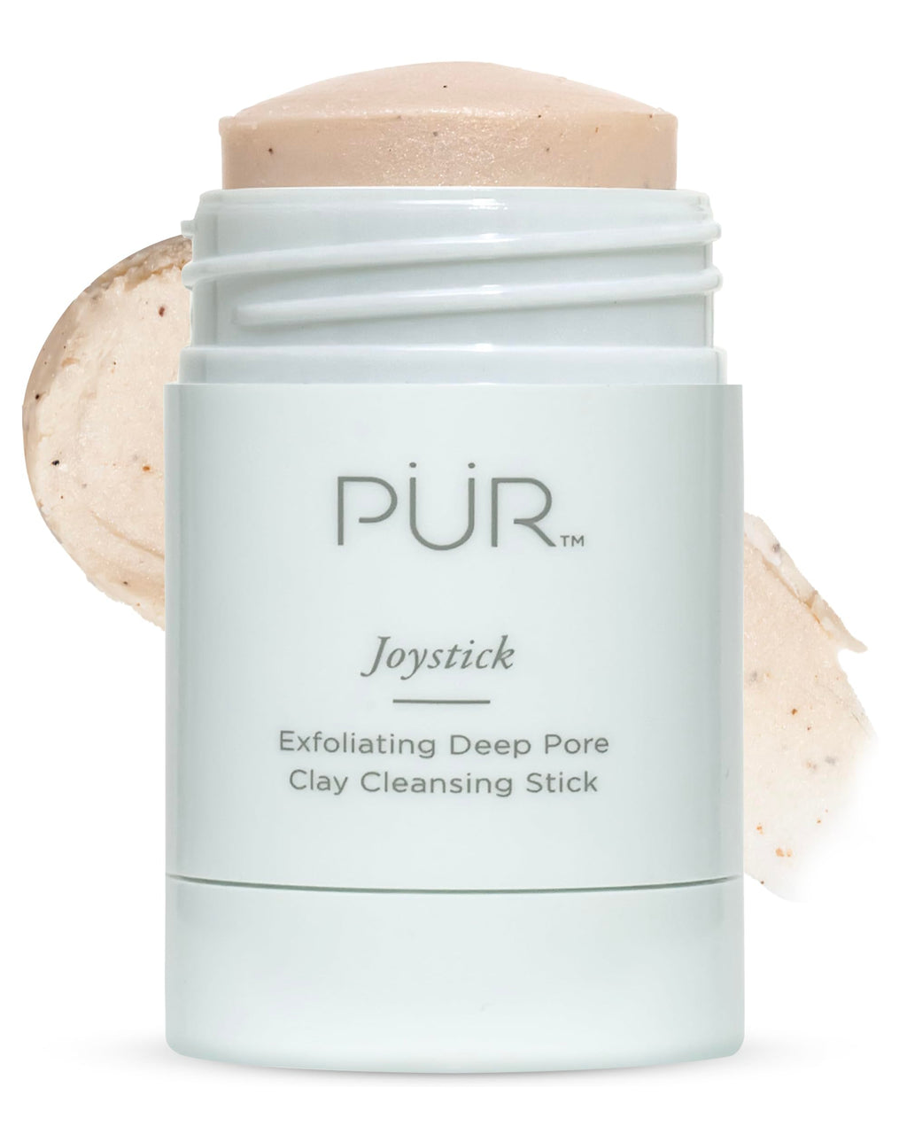 PÜR MINERALS Face Clay Mask Stick - Exfoliating Deep Cleanser Joystick Clay Mask for Pores & Blackheads - Facial Cleanser Skincare with Moroccan Clay