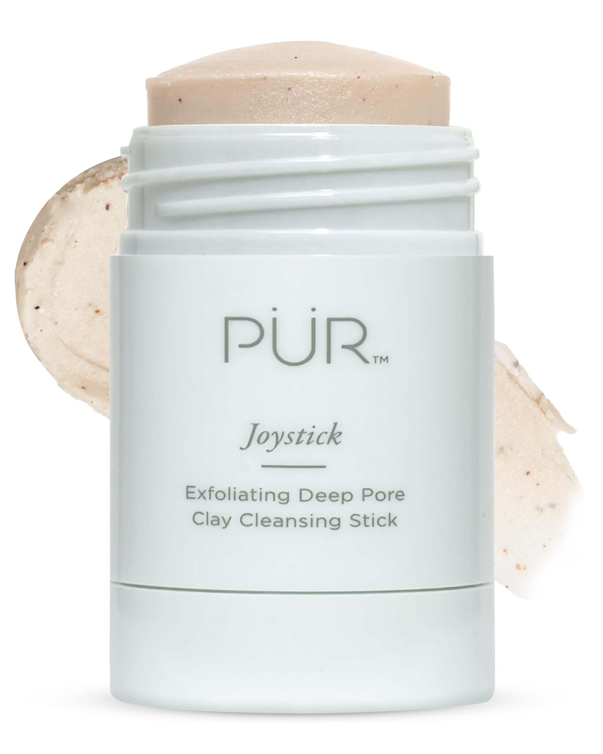 PÜR MINERALS Face Clay Mask Stick - Exfoliating Deep Cleanser Joystick Clay Mask for Pores & Blackheads - Facial Cleanser Skincare with Moroccan Clay
