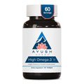Ayush Herbs High Omega 3 - Omega 3 Fish Oil, 1000mg Per Capsule, EPA & DHA Fish Oil Supplement for Women & Men,