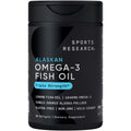 Sports Research® Omega-3 Fish Oil 1250 - Triple Strength Fish Oil Supplement from Wild Alaska Pollock - MSC Certified Sustainable · Non-GMO · Soy Free - 90 Softgel Capsules Sports Research buy supplements Au