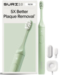 SURI 2.0 New Sonic Electric Toothbrush with Pressure Sensor | 1 Month+ Battery | Electric Toothbrush for Adults