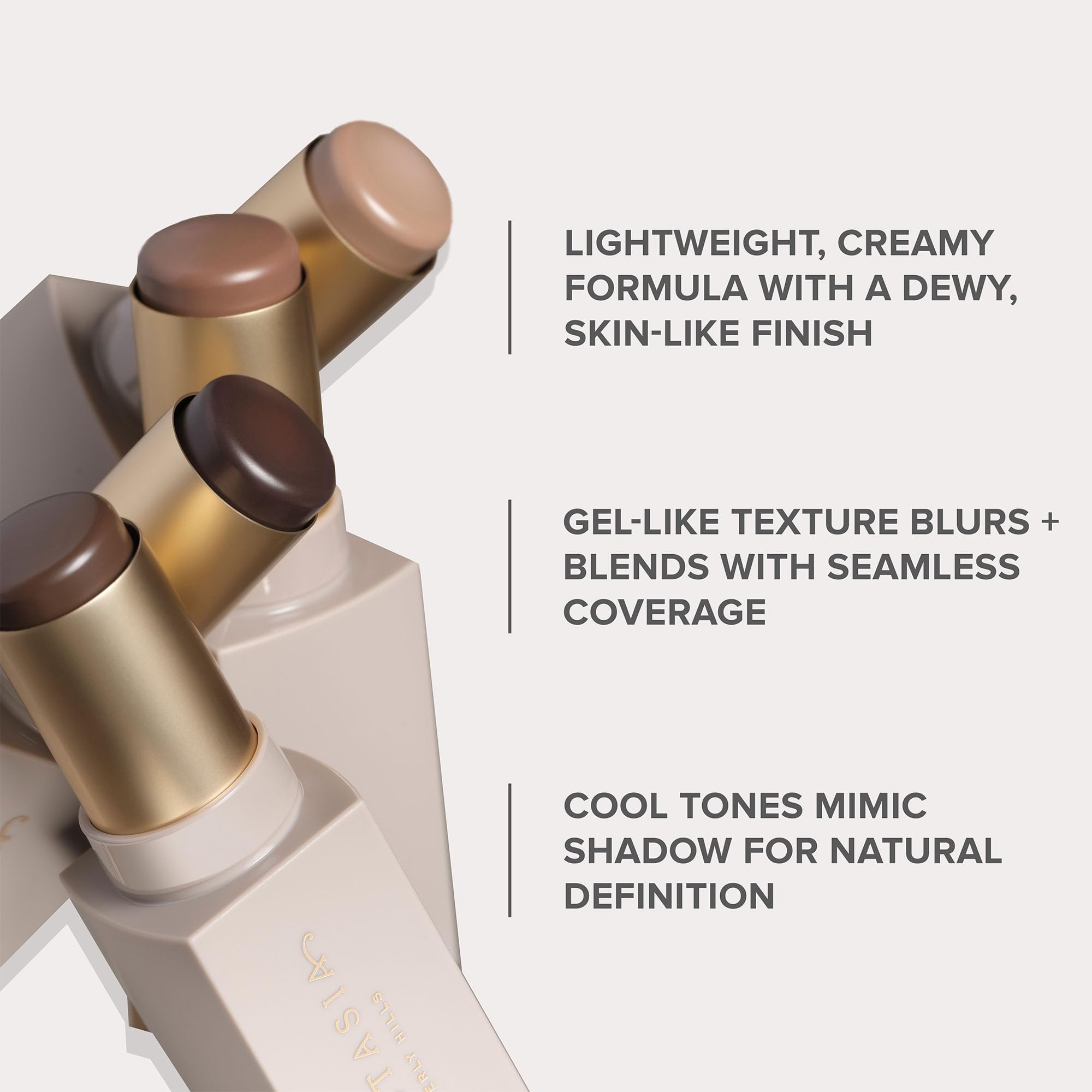 Anastasia Beverly Hills Smooth Blur Contour Stick - High-Pigment Weightless Cream Bronzer Stick for Seamless Contouring & Instant Definition - Subtone