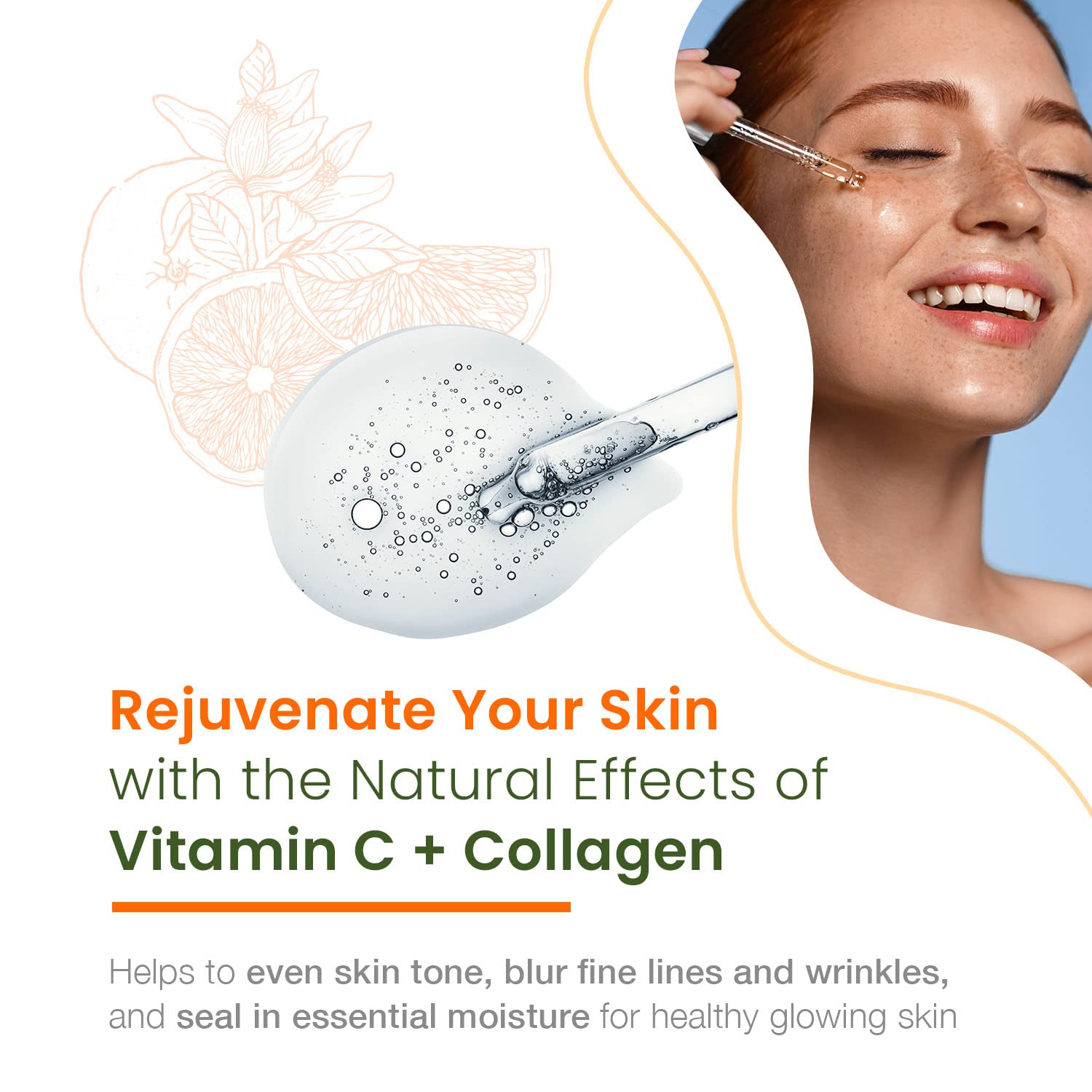 Natural Chemist Vitamin C Serum With Collagen - Dermatologist Tested, Skin Brightening, Anti-Aging, Acne Treatment, Fades Dark Spots, Cruelty Free Korean Skin