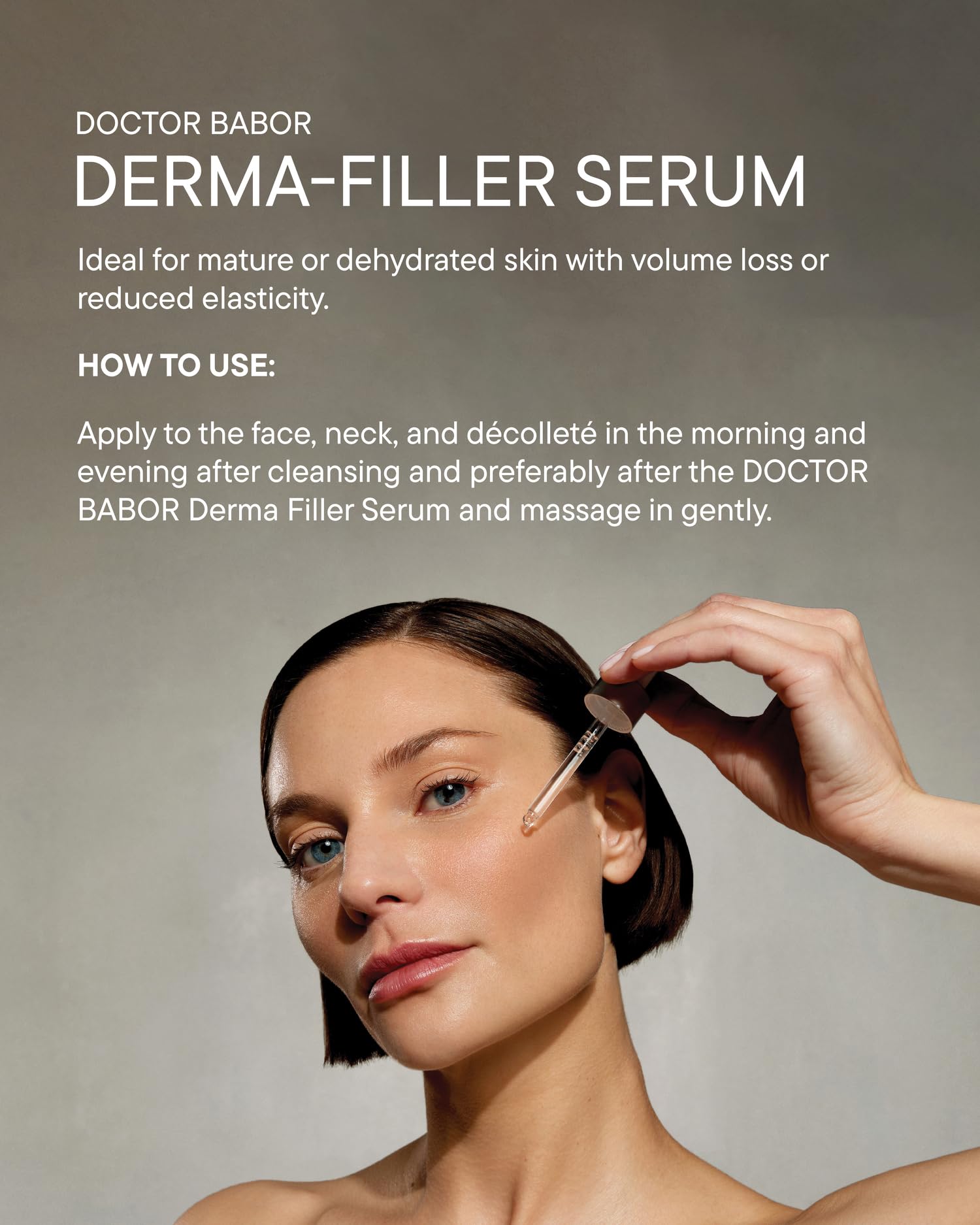 DOCTOR BABOR Lifting Derma Filler Serum, Collagen Peptide Complex, Firmer Smoother Complexion, Hyaluronic Acid Hydrates & Plumps Skin, Reduce Wrinkles