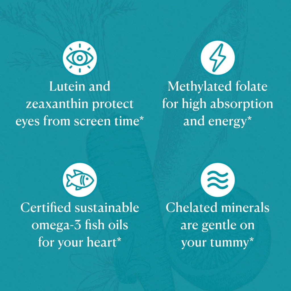 Nutri-Rich Essentials Multi | Multivitamin Supplement with Fish Oil Omega-3 for Men and Women, Supports Energy, Immune Health Nutri-Rich