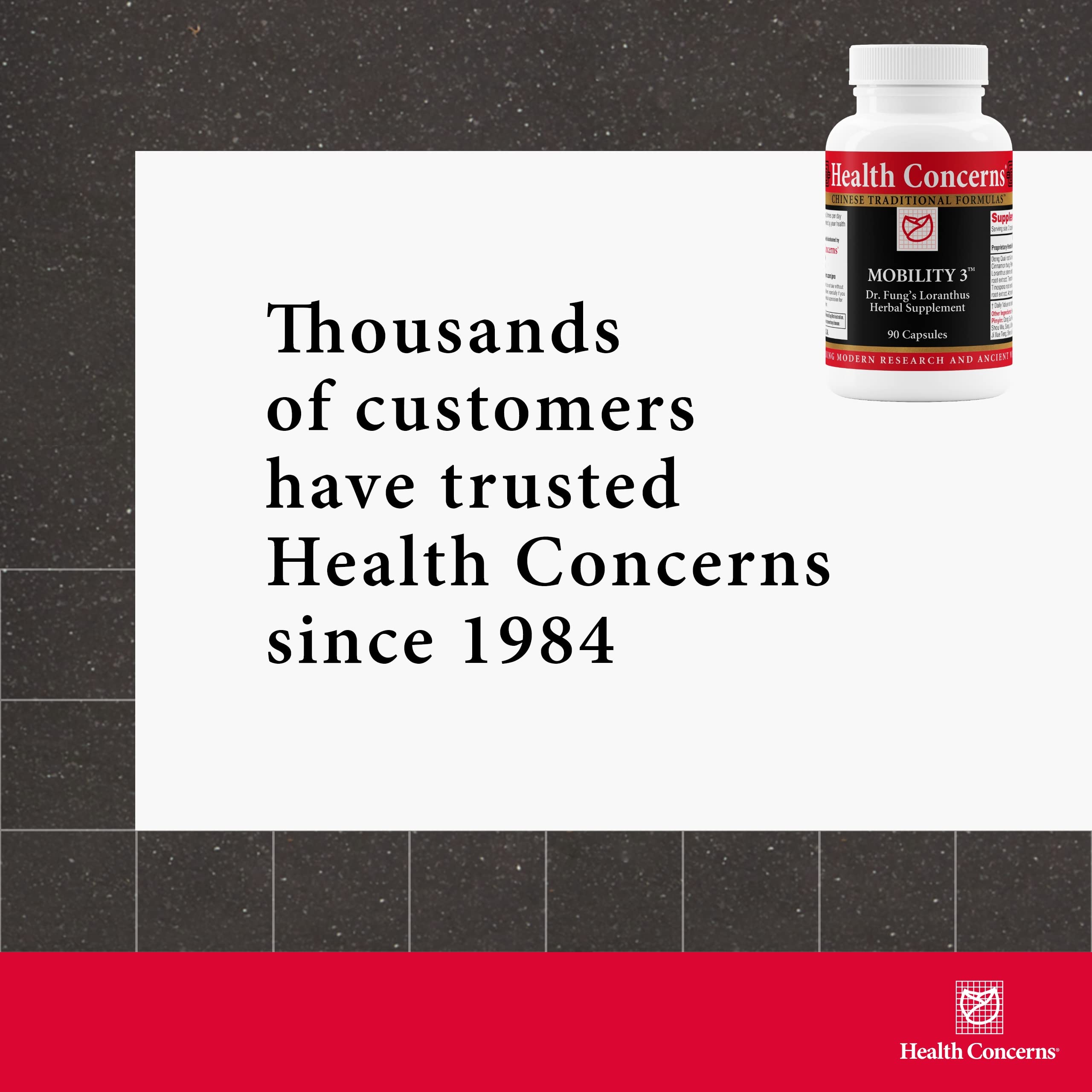 Health Concerns Mobility 3 – Joint & Muscle Support – Herbal Stiffness Supplement for Men & Women – Dong Quai, Ginseng, Fo-Ti, Loranthus & Ginger Formula – Chinese Support – 90 Capsules Health ConcernsBuy Supplements Australia