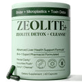 Zeolite Binder Detox – 8-in-1 Clinoptilolite Microplastics & Full Body Detox Cleanse with Activated Charcoal, NAC & Milk Thistle – Liver Cleanse & Repair
