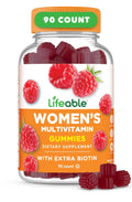 Lifeable Womens Multivitamin Gummy | with Vitamin A, C, D, E, Niacin, B6, Folate, B12, Biotin, Pantothenic Acid, Iodine, Zinc | Lifeable
