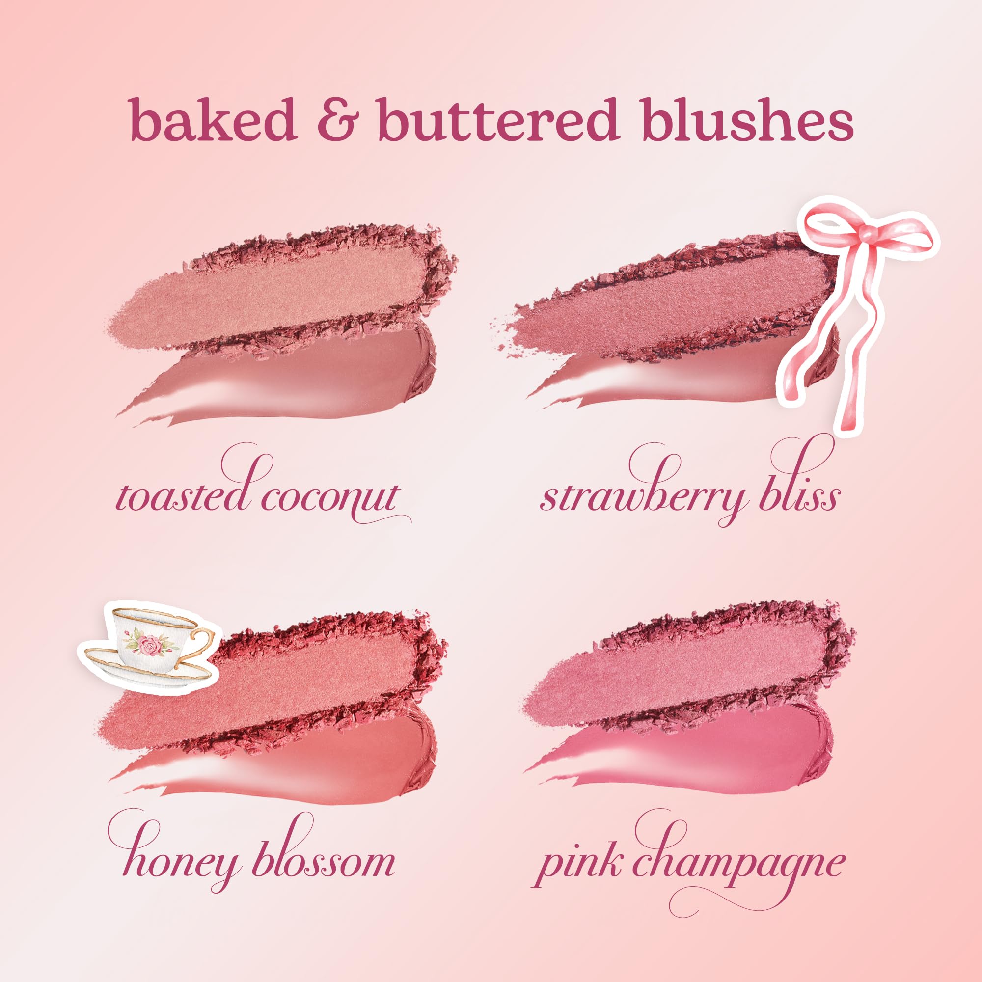 tarte macaron blush & glow duo - Multi-Use Longwear Makeup with Peptides, Cream & Powder Blush Duo with Blend Bar for a Buildable Bright Lifted Look, Vegan & Cruelty-Free