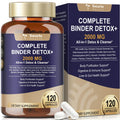 Totaria 2000MG All-in-1 Detox Binder, Activated Charcoal, Zeolite, Bentonite Clay, Alpha Lipoic Acid, 7-Layer Detox & Cleanse Supplement