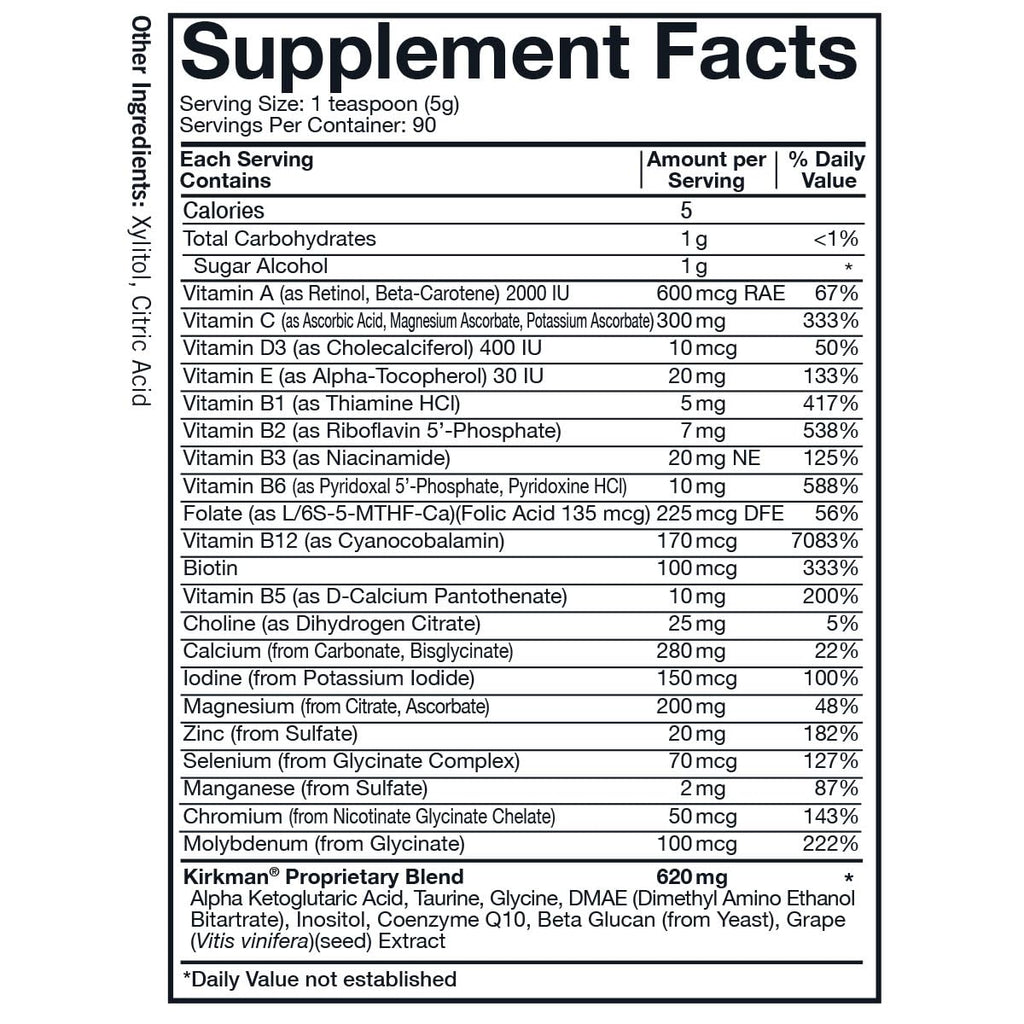 Kirkman Spectrum Complete II Powder - Hypoallergenic - 454 gm/16 oz KirkmanBuy Supplements Australia