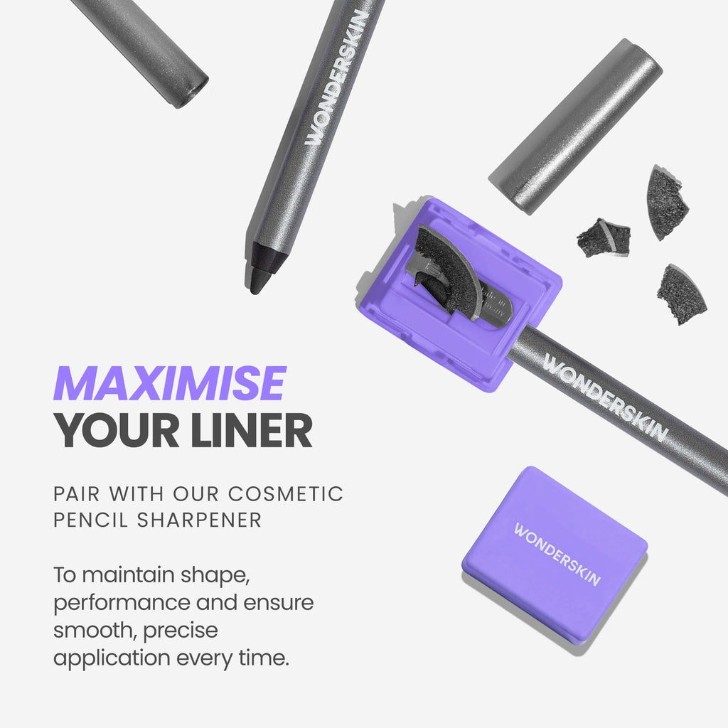 Wonderskin Eyeliner Pencil, 1440 Longwear Green Eyeliner Pencil - Waterproof, Sharpenable & Smudge Proof (Pine)