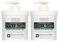 Advanced Clinicals Collagen Cream Body Lotion & Face Moisturizer W/Vitamin E | Skincare Moisturizing Collagen Lotion For Women, Men, Hand, & Neck Improves Look Of Crepey Skin & Uneven Dry Skin, 2pc