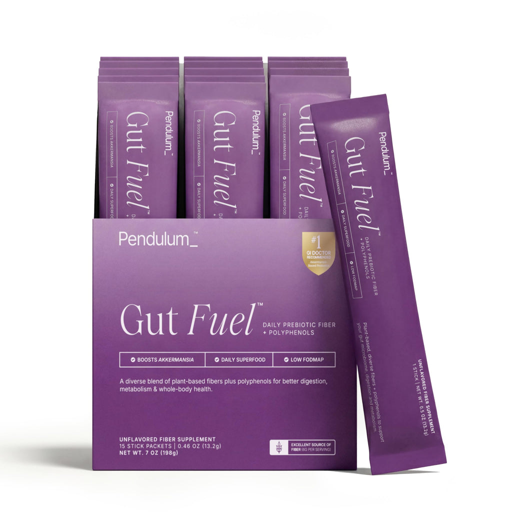 Pendulum Gut Fuel - Fiber + Polyphenol, Prebiotic Blend to Support Digestion, Microbiome Balance, and Help Reduce Hunger for Women and Men