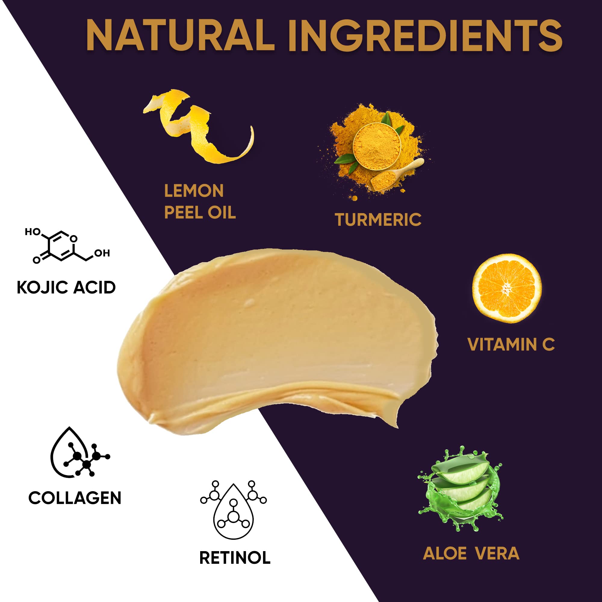 VALITIC Vitamin C & Turmeric Clay Mask - Dark Spot Corrector with Kojic Acid, Hyaluronic Acid & Retinol - Skin Care Routine for Minimizing Pores