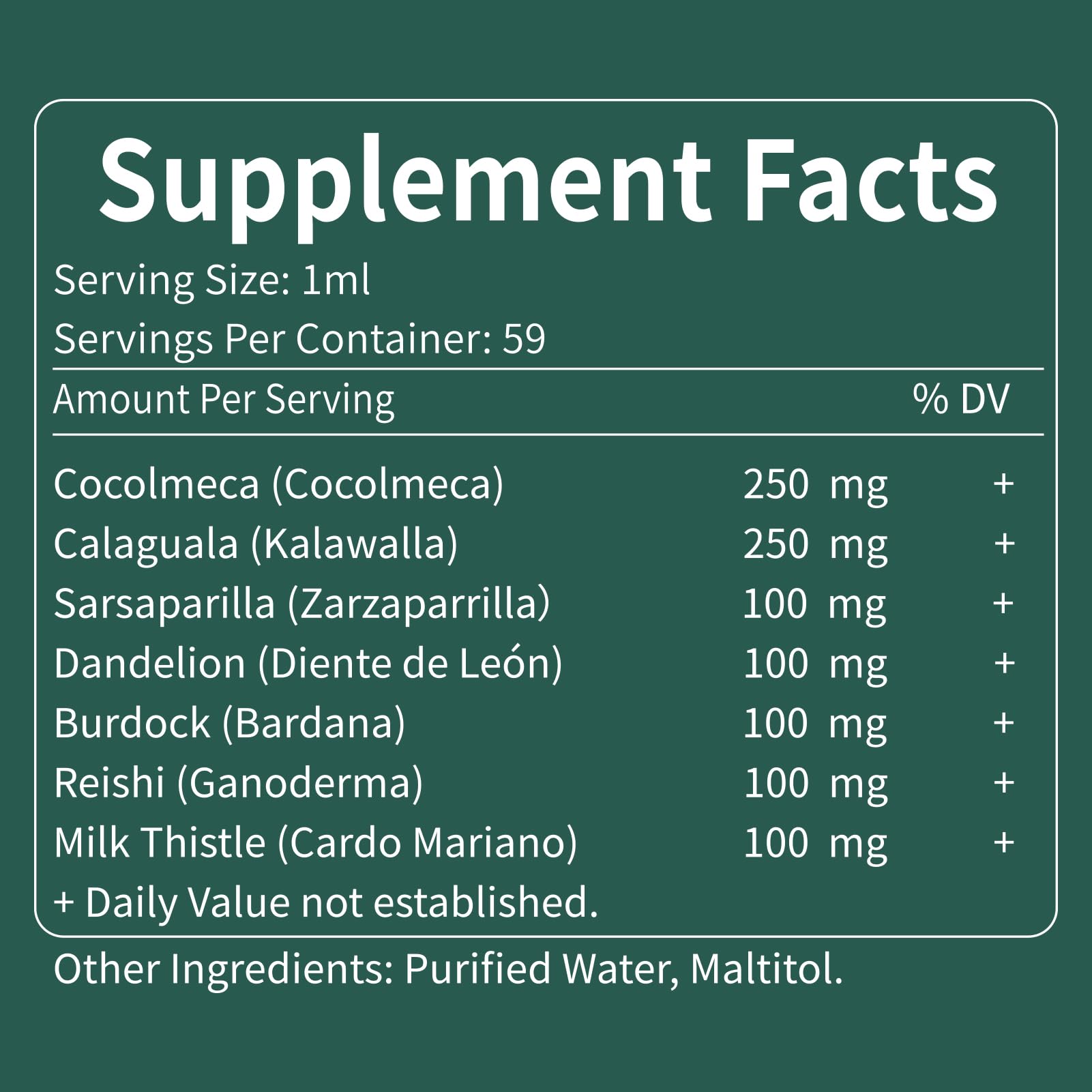 Fuenvegtal Cocolmeca Bark Immunity & Detox Drop, Herbal Extract with Polypodium Leucotomos Sarsaparilla Milk Thistle Supplement Support Detoxification,