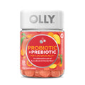 OLLY Probiotic + Prebiotic Gummy, Digestive Support and Gut Health, 500 Million CFUs, Fiber, Adult Chewable Supplement