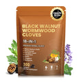 18-in-1 Wormwood Black Walnut Clove Parasite Cleanse | Gut Cleanse & Detox ,Digestive Balance with Garlic, Turmeric, Pumpkin Seed, Oregano