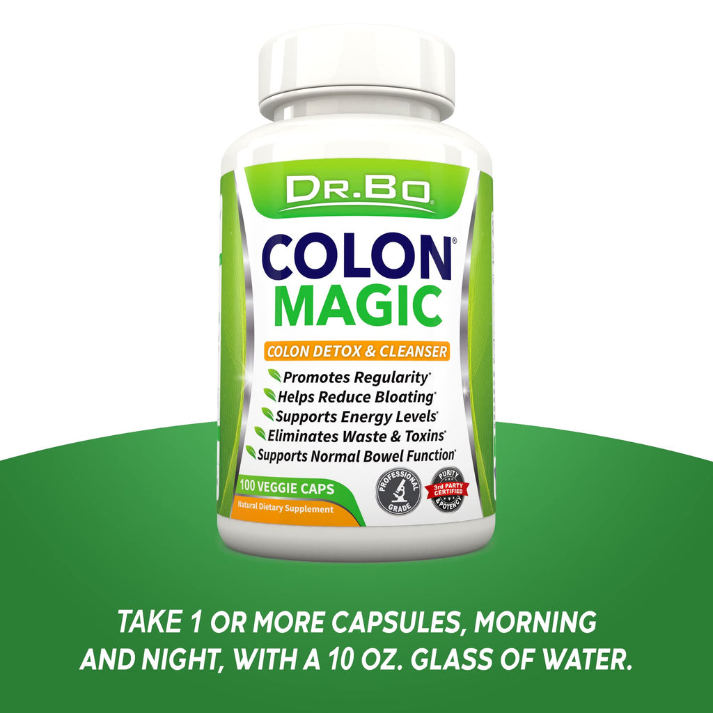 Colon Cleanse Detox Formula - Natural Bowel Cleanser Pills for Intestinal Bloating & Fast Digestive Cleansing - Daily Constipation Relief Supplement Gut