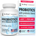 Dr. Berg Probiotic Supplement (60 Billion CFUs) - Helps Ease Occasional Constipation, Diarrhea, Gas & Bloating* - Pre and Probiotics for Digestive Health - 60 Probiotic Capsules Dr. Berg NutritionalsBuy Supplements Australia