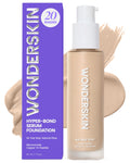 Wonderskin Hyper Bond All-Day Stay Serum Foundation – Waterproof, Transfer-Proof, 24HR Longwear Face Makeup with Niacinamide & Hyaluronic Acid – Lightweight, Natural Finish (Echo)