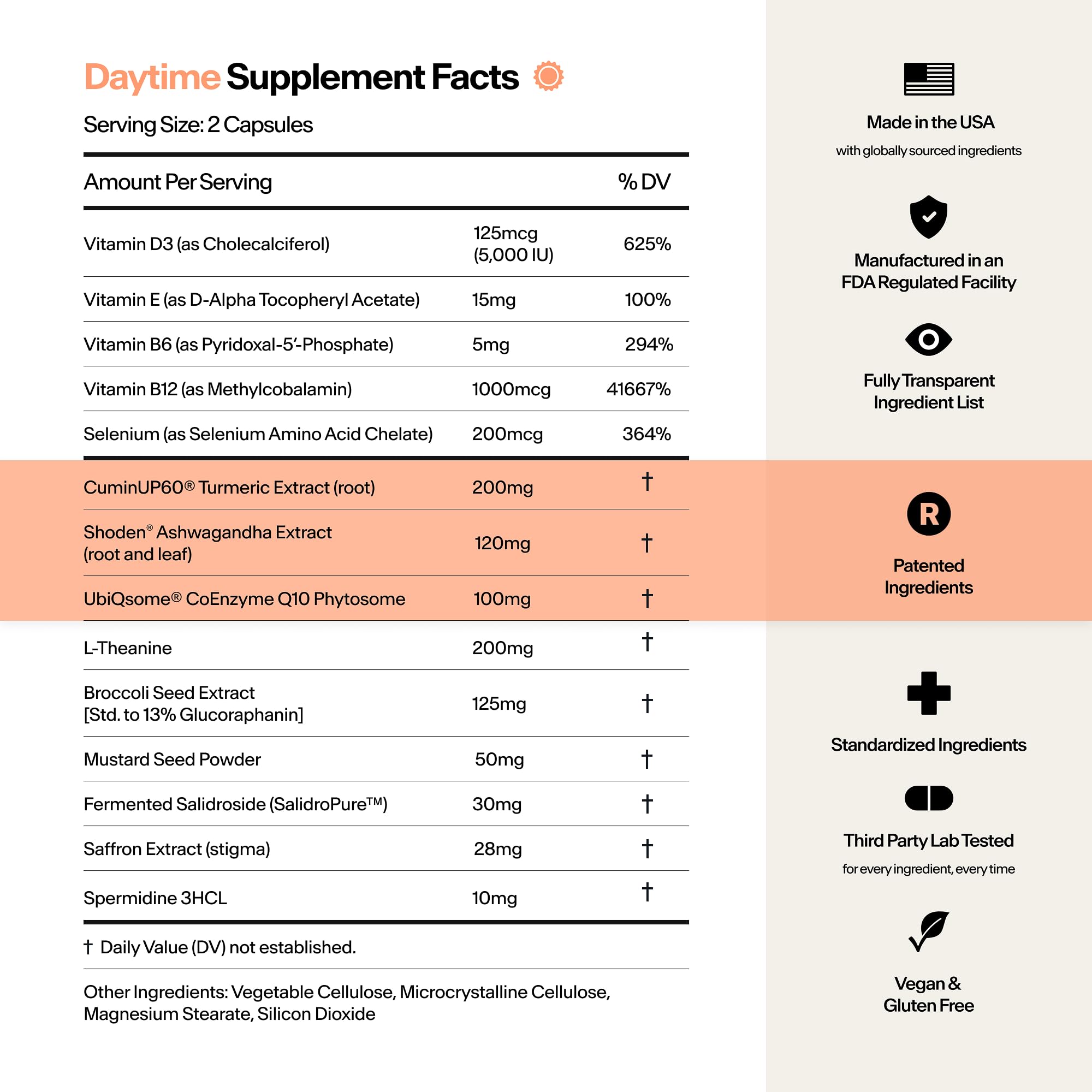 Stasis Daytime Energy & Focus Supplement for Men & Women with Vitamin D3, L Theanine, Ashwagandha & CoQ10, Cognitive Support Capsules for Morning Routines, Vegan, Non GMO, 25 Servings, 1 Month Supply STASISBuy Supplements Australia