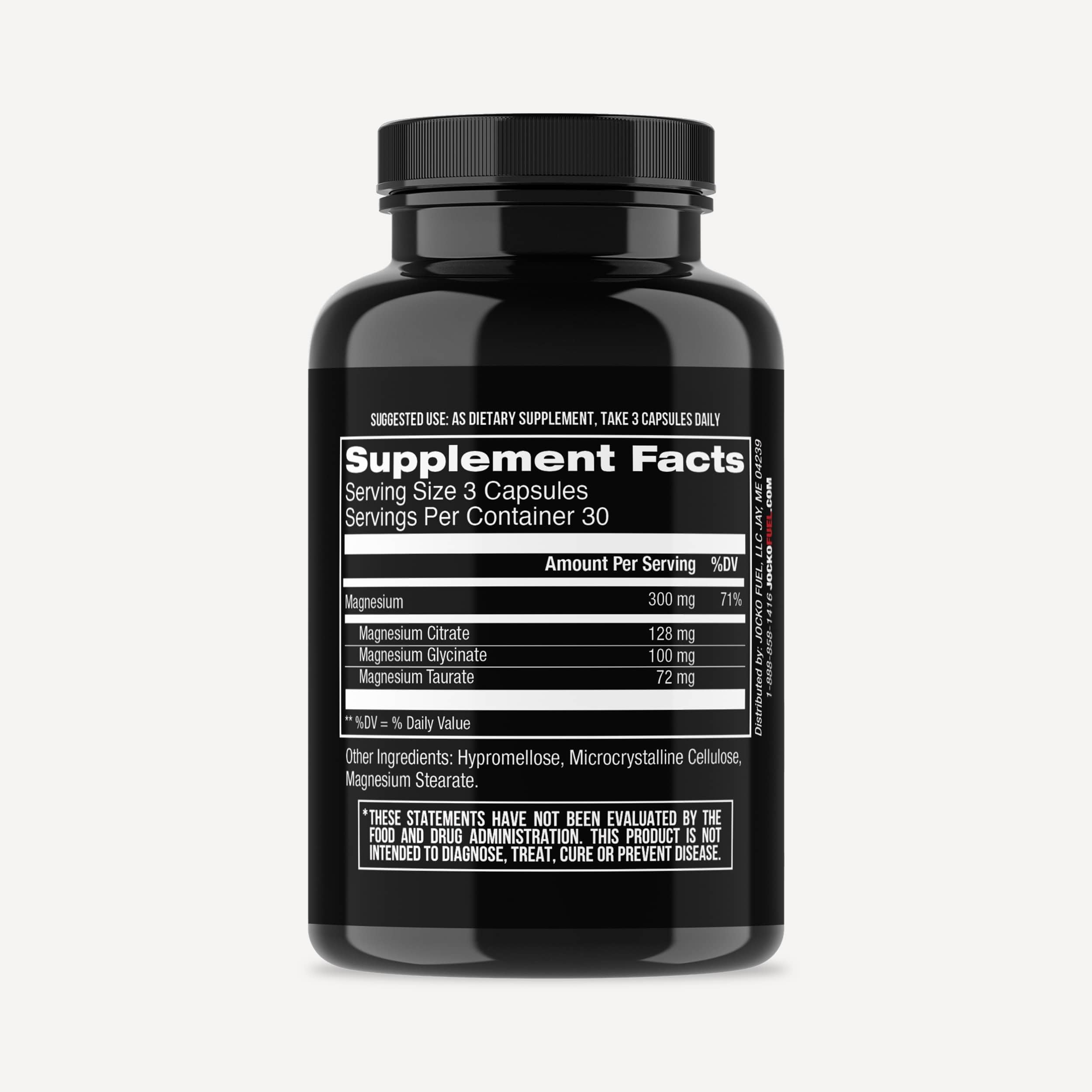 Jocko Fuel Magnesium Complex Supplement - Magnesium Glycinate, Citrate, & Taurate Capsules Dietary Supplement for Muscle Recovery & Relaxation, Heart, Nerve, Bone Support, & Sleep 30-Day Supply Jocko Fuel buy supplements Au