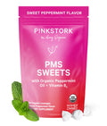 Pink Stork Organic PMS Support Sweets for Teens and Women - Simple & Natural Ingredients Vitamin B6 and Peppermint - Period, Digestion, Bloating, Mood Swings - 30 Drops