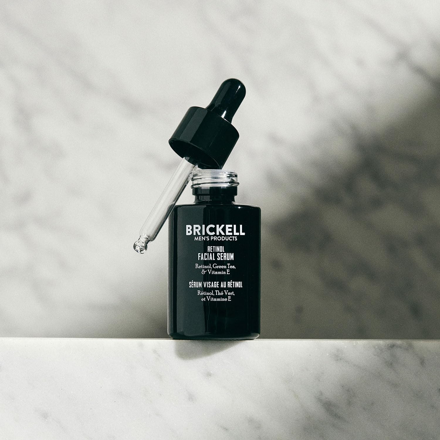 Brickell Men's Retinol Skin Care Serum Treatment For Firming Face Lines & Eye Wrinkles, Deep Hydrating Facial Serum For Anti-Aging, With Retinol, Aloe,