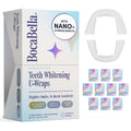 BocaBella Teeth Whitening Trays U-Wraps - 15% Hydrogen Peroxide Whitening Strips & Tray Alternative - Nano-Hydroxyapatite Enamel Safe - 10 Treatments