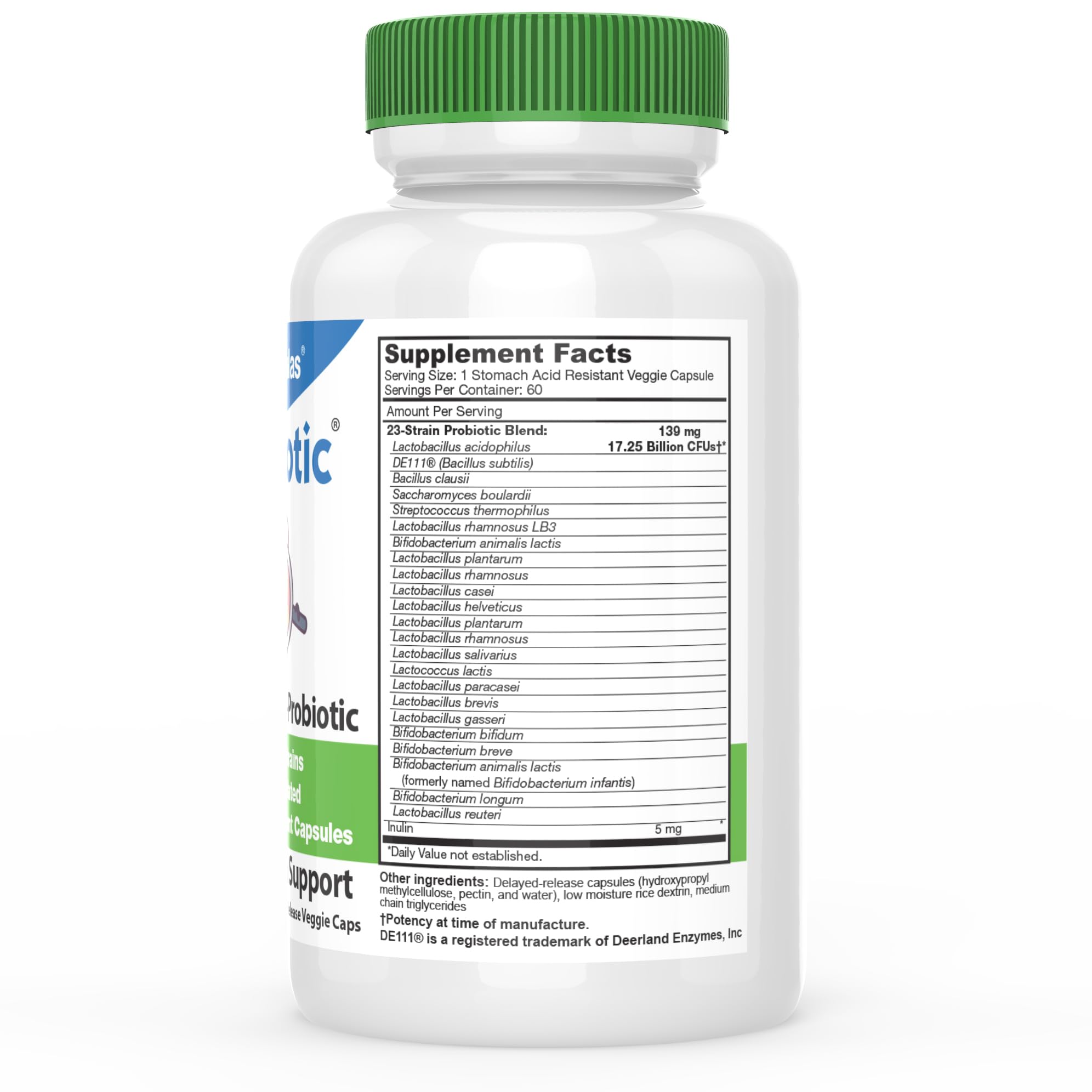 DrFormulas' Best Probiotics for Women & Men | Nexabiotic Multi Probiotic with Saccharomyces Boulardii, Lactobacillus Acidophilus, B. infantis, Prebiotic 60 Count Capsules (Not Pearls)