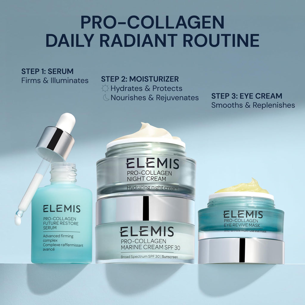 ELEMIS Pro-Collagen Future Restore Serum 30ml, Advanced Anti-Aging Serum To Firm, Restore & Smooth Skin