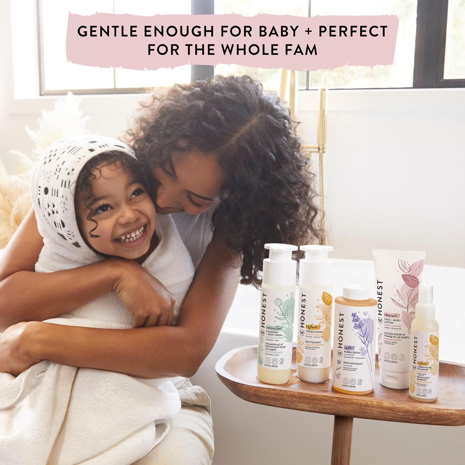 The Honest Company Conditioning Hair Detangler, Tear-Free, Hypoallergenic, Leave-In Conditioner and Fortifying Spray