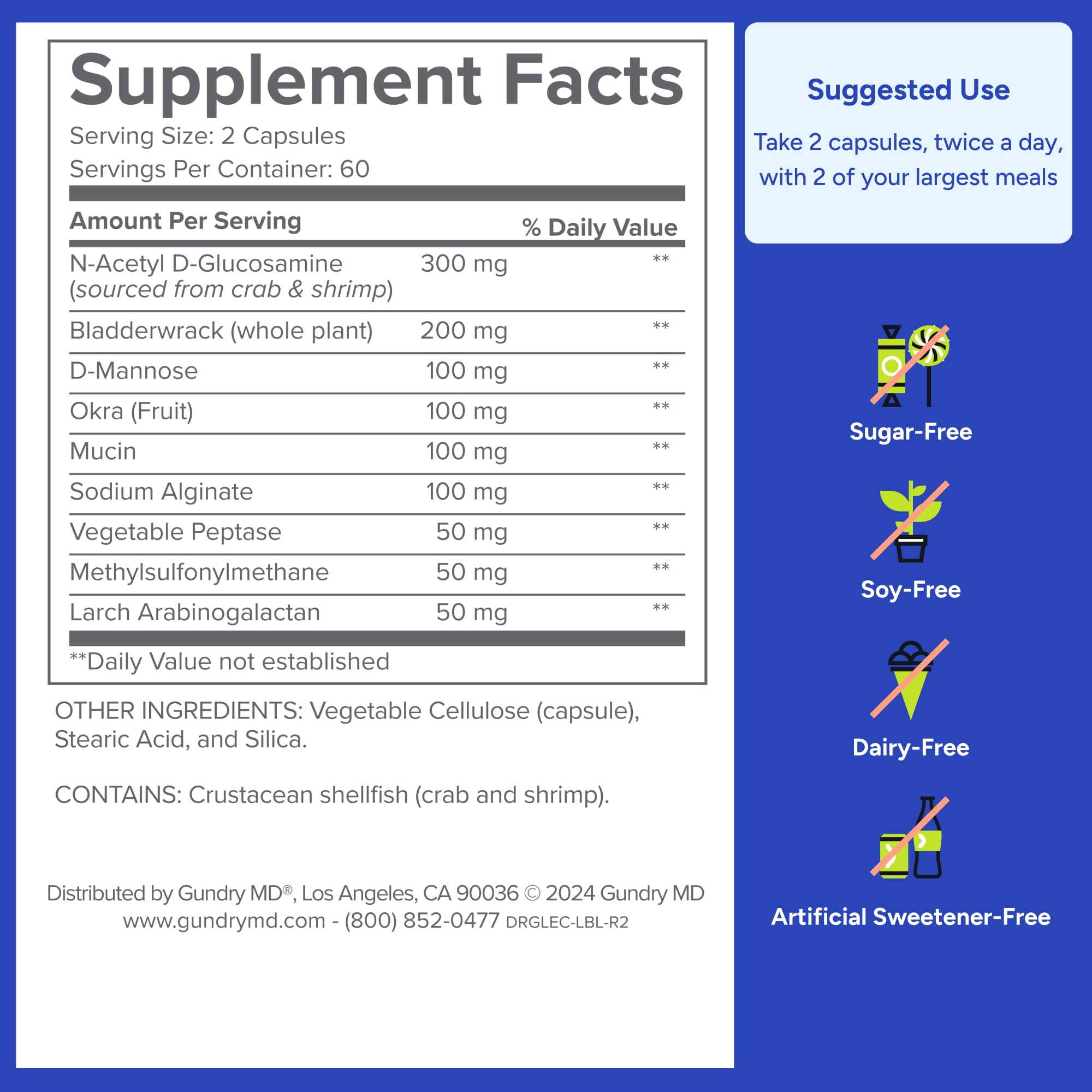 Gundry MD® Lectin Shield, Gut Health and Digestion Supplement, Helps Block Potentially Harmful Lectins, Supports Digestive Comfort, and Intestinal Health, 30 Day Supply Gundry MDBuy Supplements Australia